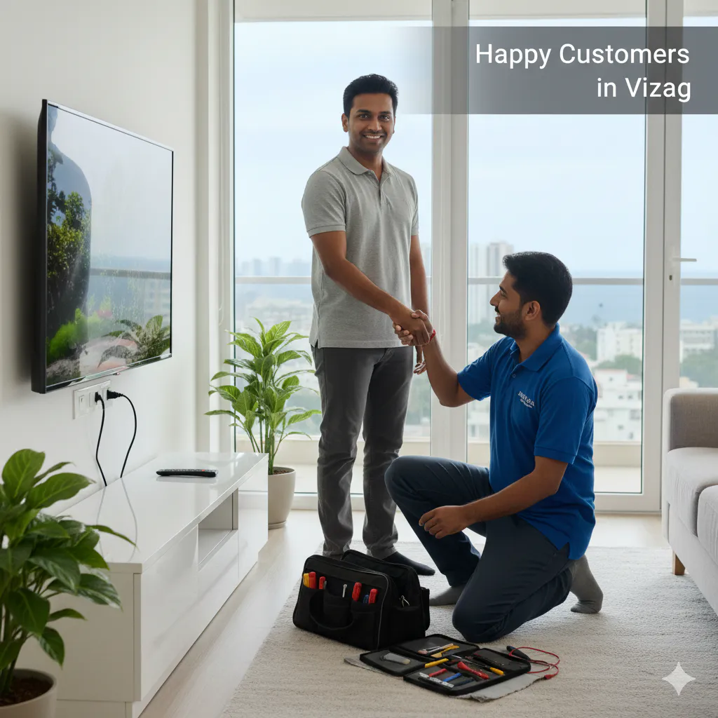 tv repair vizag happy customer