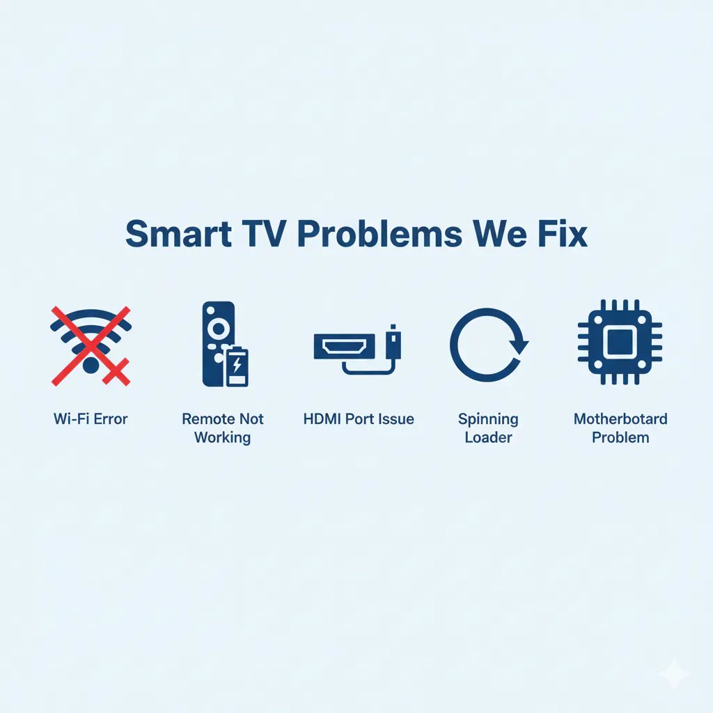 smart tv software hardware issue we repair
