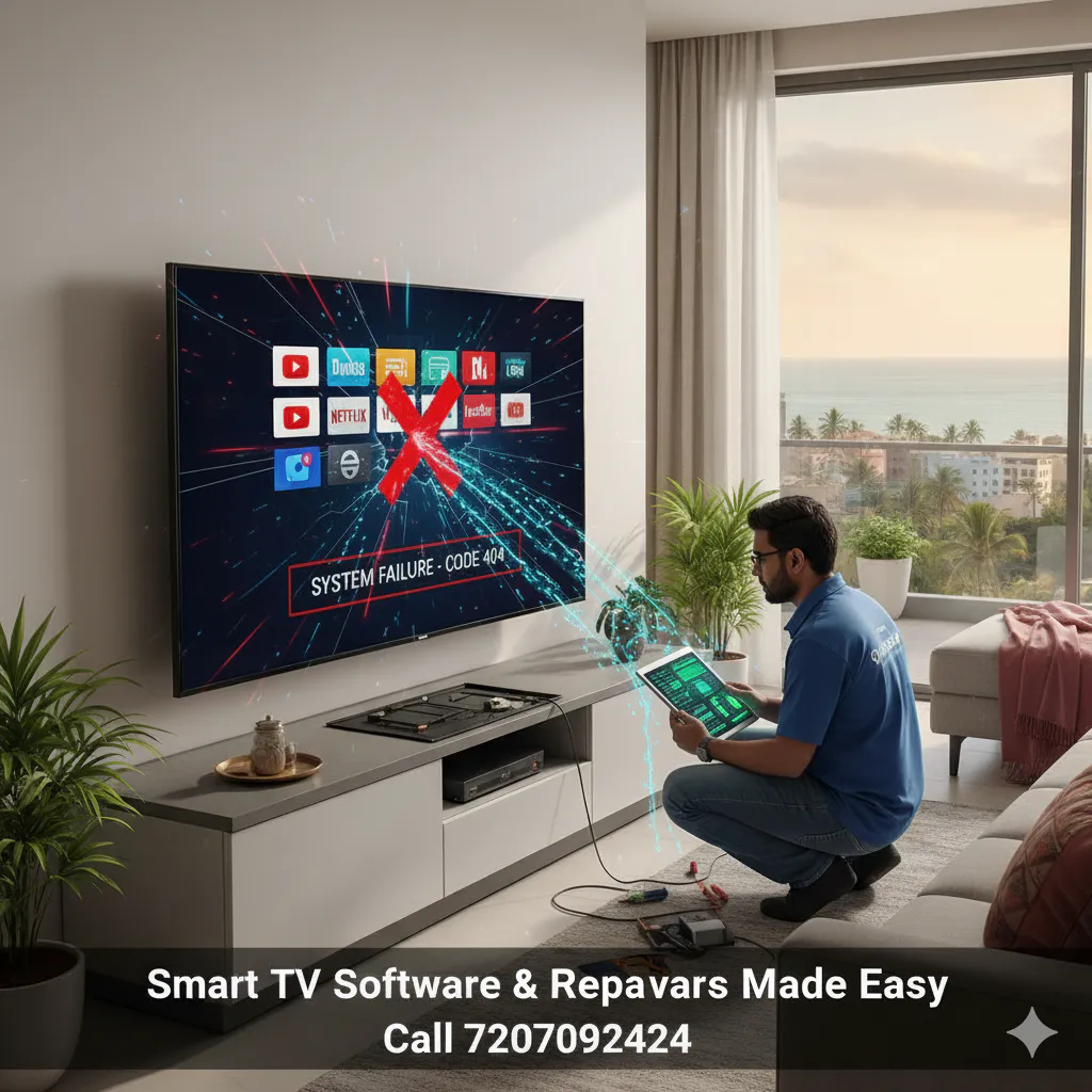 smart tv giving truble with apps wifi