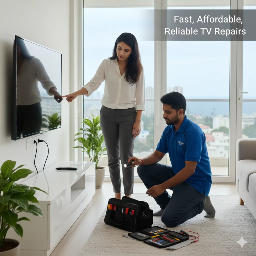 happy customer for tv repair vizag