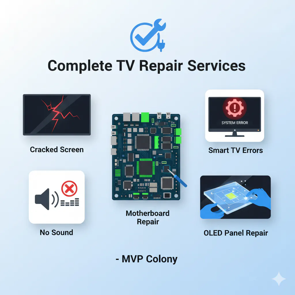 tv repairs mvp colony