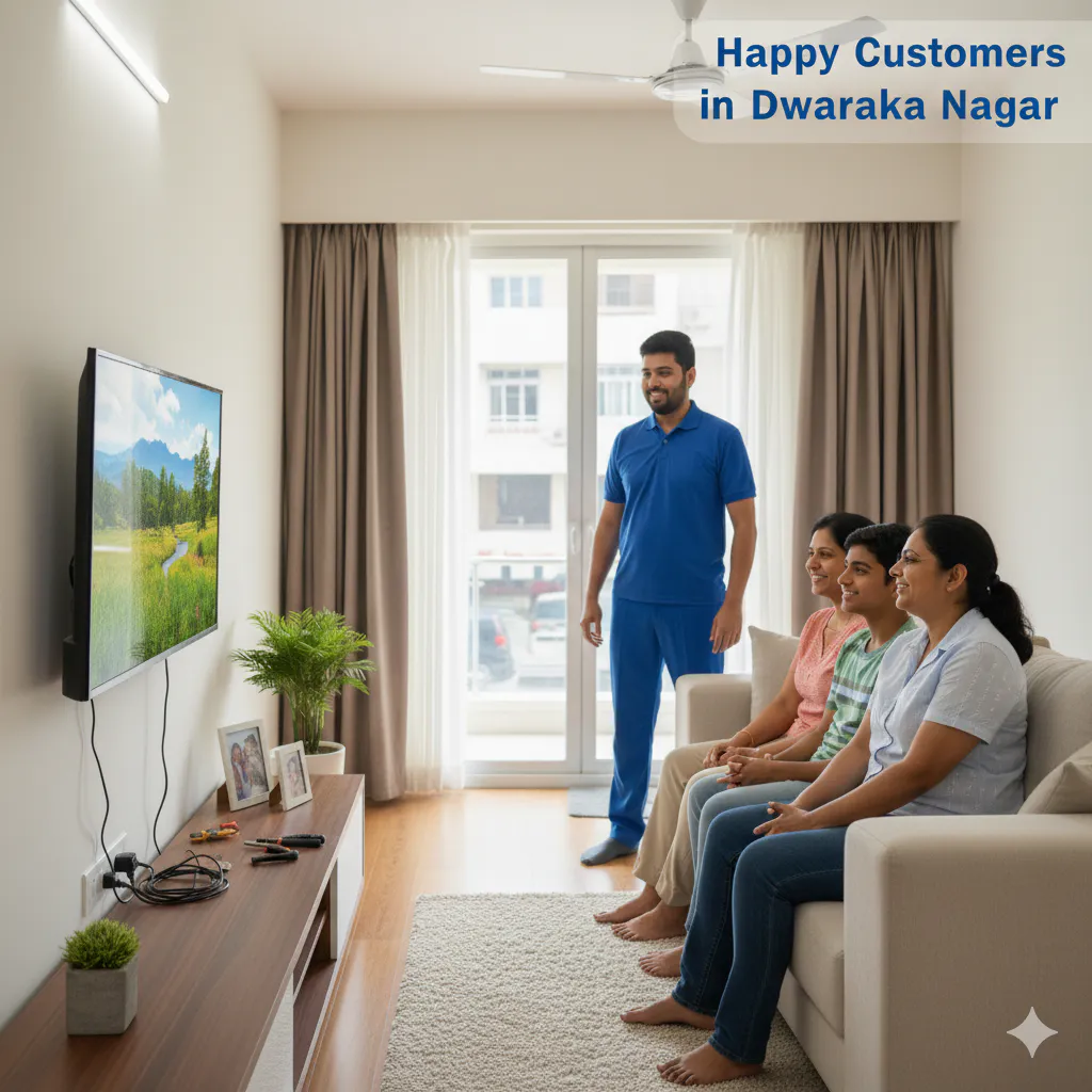 tv repair vizag happy customer in dwaraka nagar