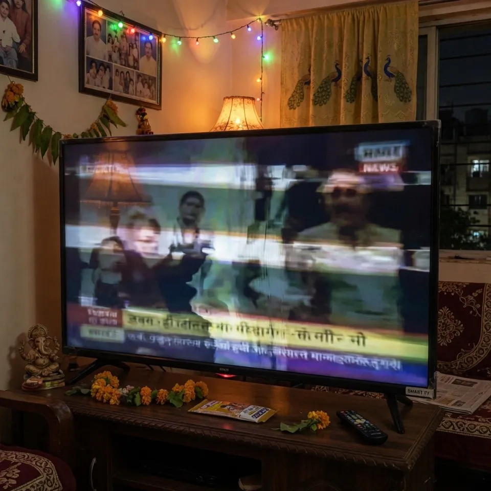 TV dimming issue before repair in Vizag