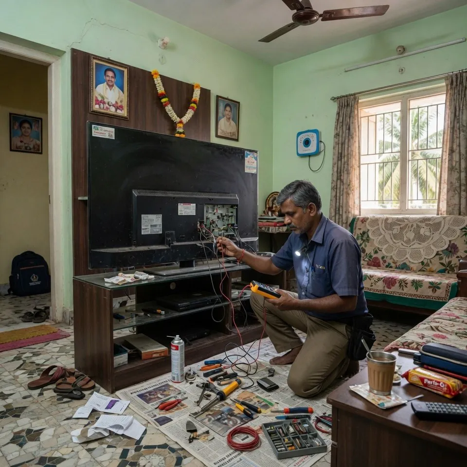 TV inspection at home Vizag