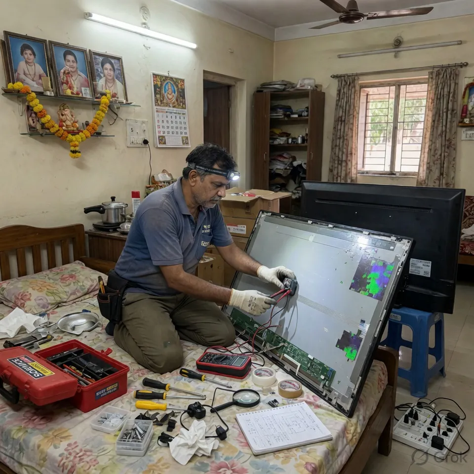 LED TV line issue repair Vizag