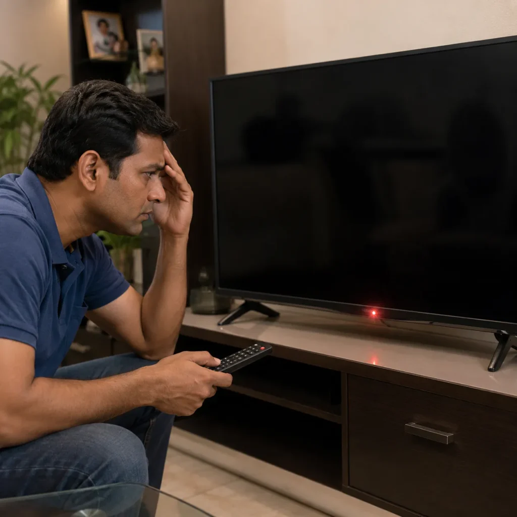 Smart TV blinking red light issue in Vizag
