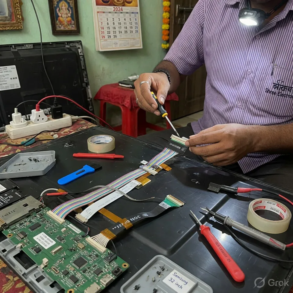 TV screen line problem Vizag
