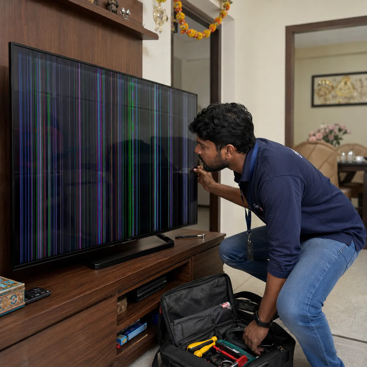 TV Lines on Screen Panel Issue Vizag