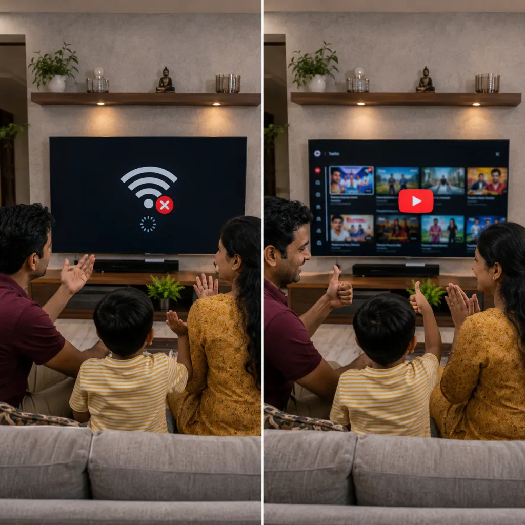 TV WiFi not working repair service in Vizag