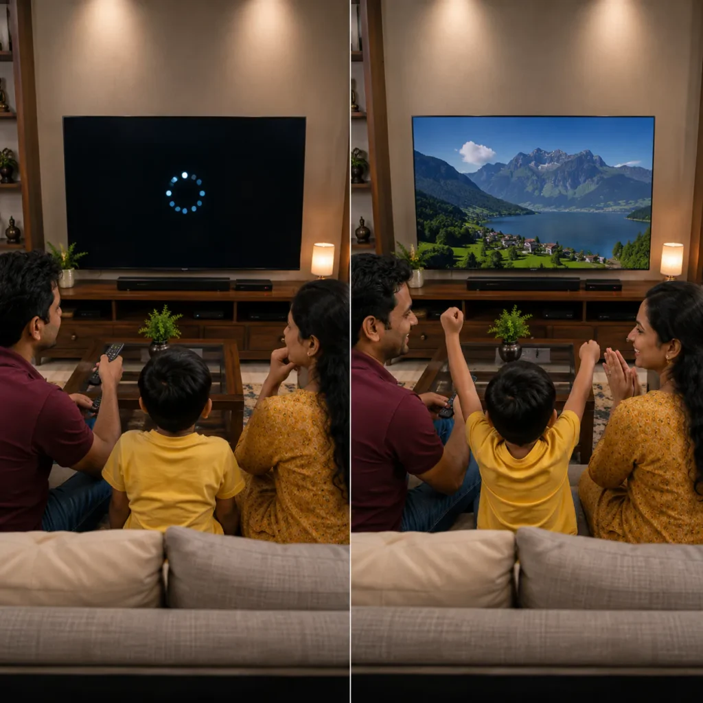 TV auto restart repair service in Vizag