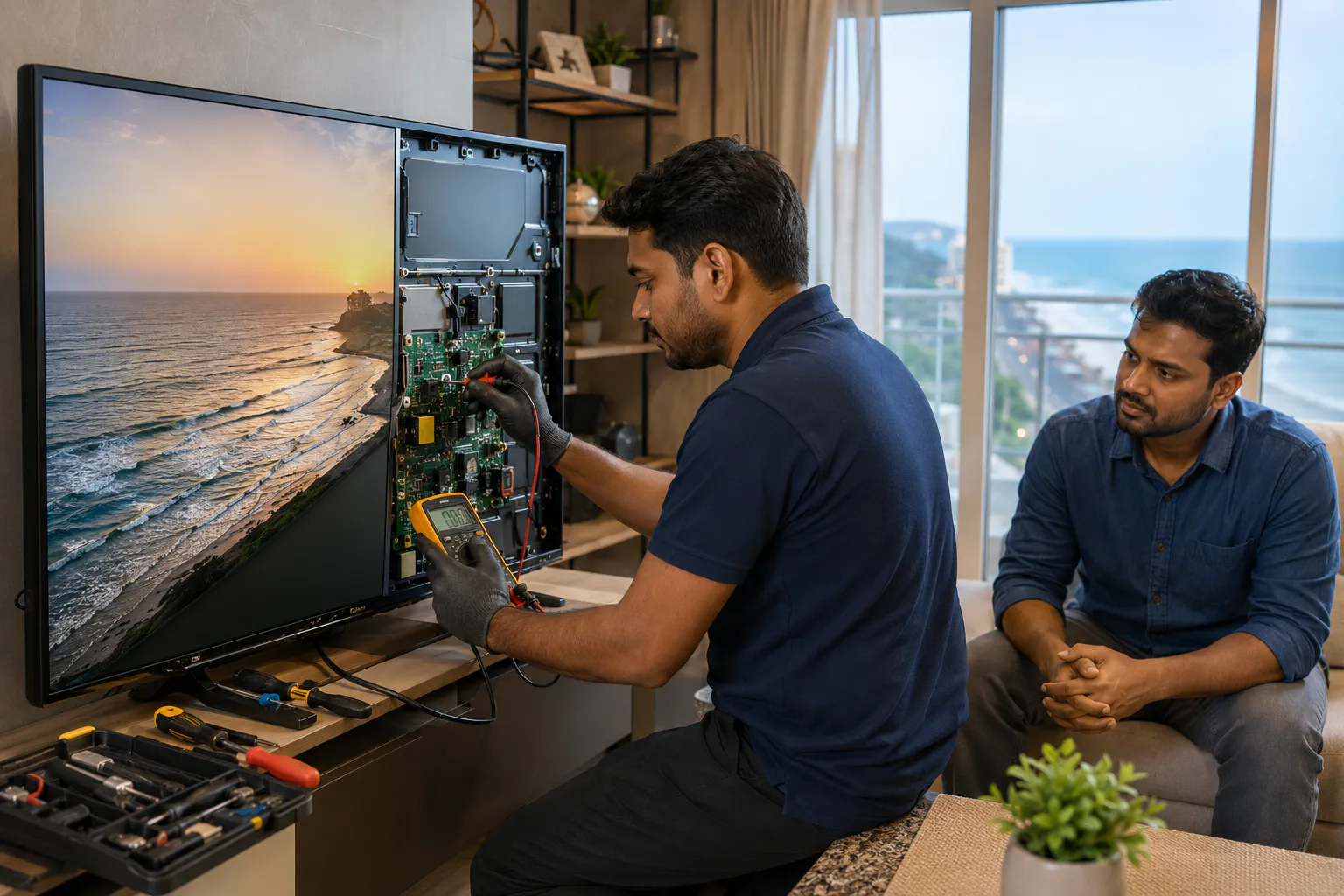 LED TV Repair Process in Vizag
