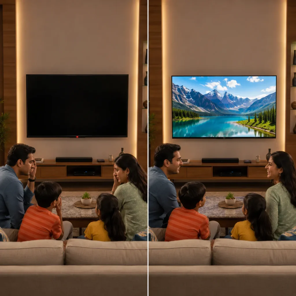LED TV no picture repair Vizag