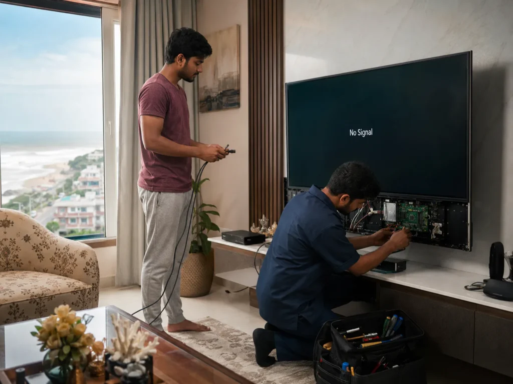 TV HDMI Port Repair Vizag no signal fix