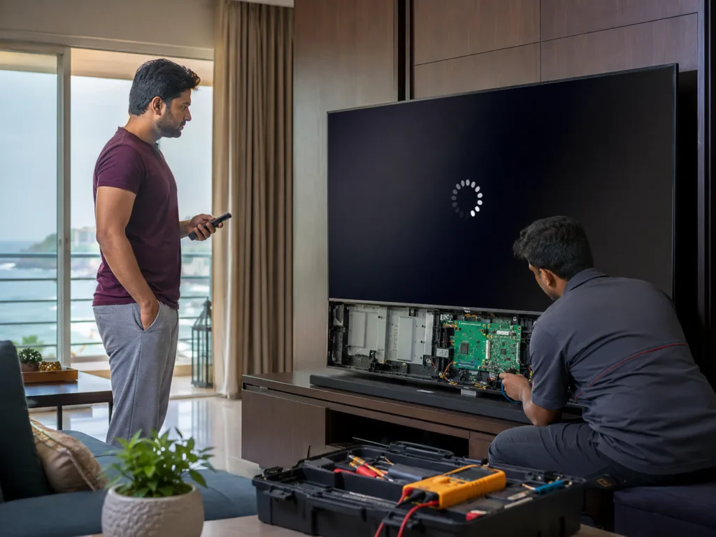 TV Keeps Restarting After Update Vizag Smart TV repair