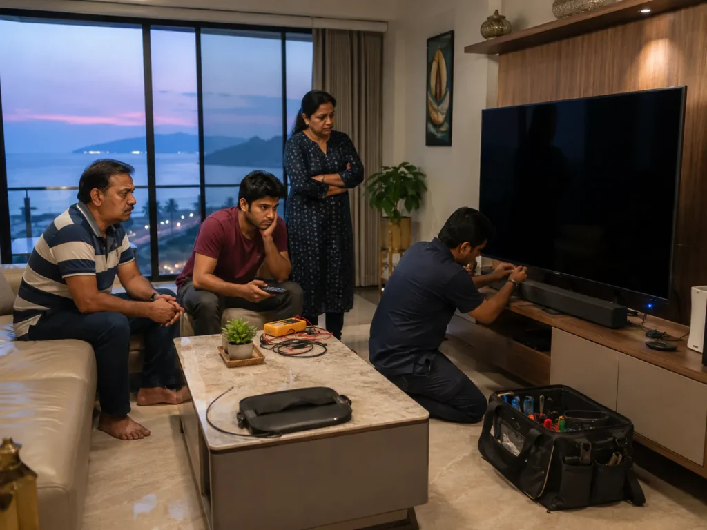 TV Turns ON But No Picture Vizag