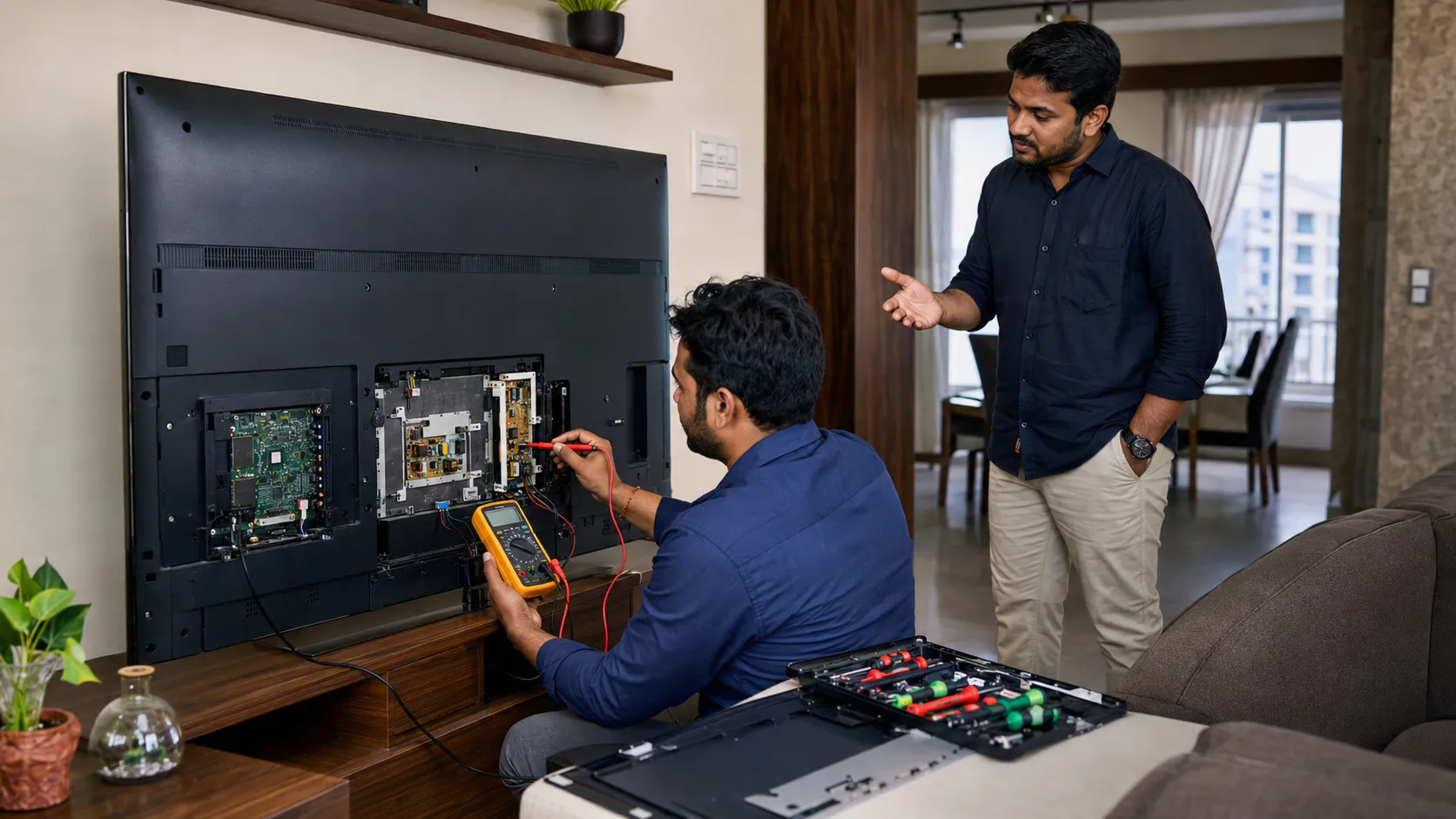 Doorstep TV Repair Process in Vizag