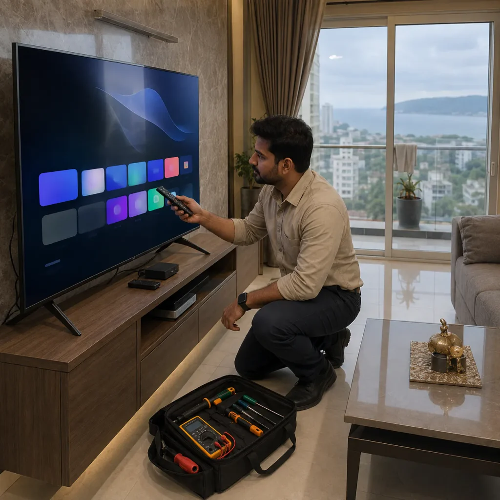 LED TV black screen repair in MVP Colony Vizag
